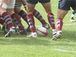 Scrumming in a Rugby match
